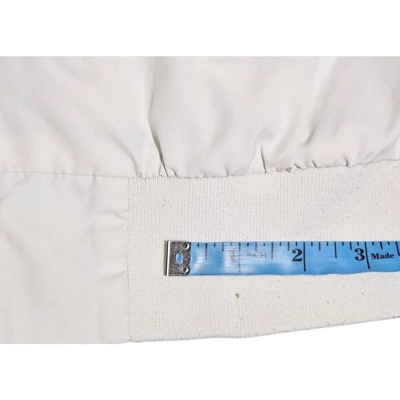 CSG Floral Tropical Windbreaker Track Jacket Hooded White Pastel Zip Adult SM - Picture 10 of 12